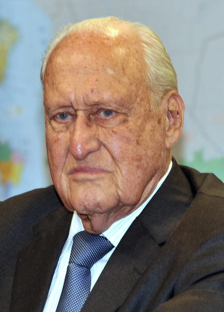 Retrato do dirigente esportivo brasileiro João Havelange