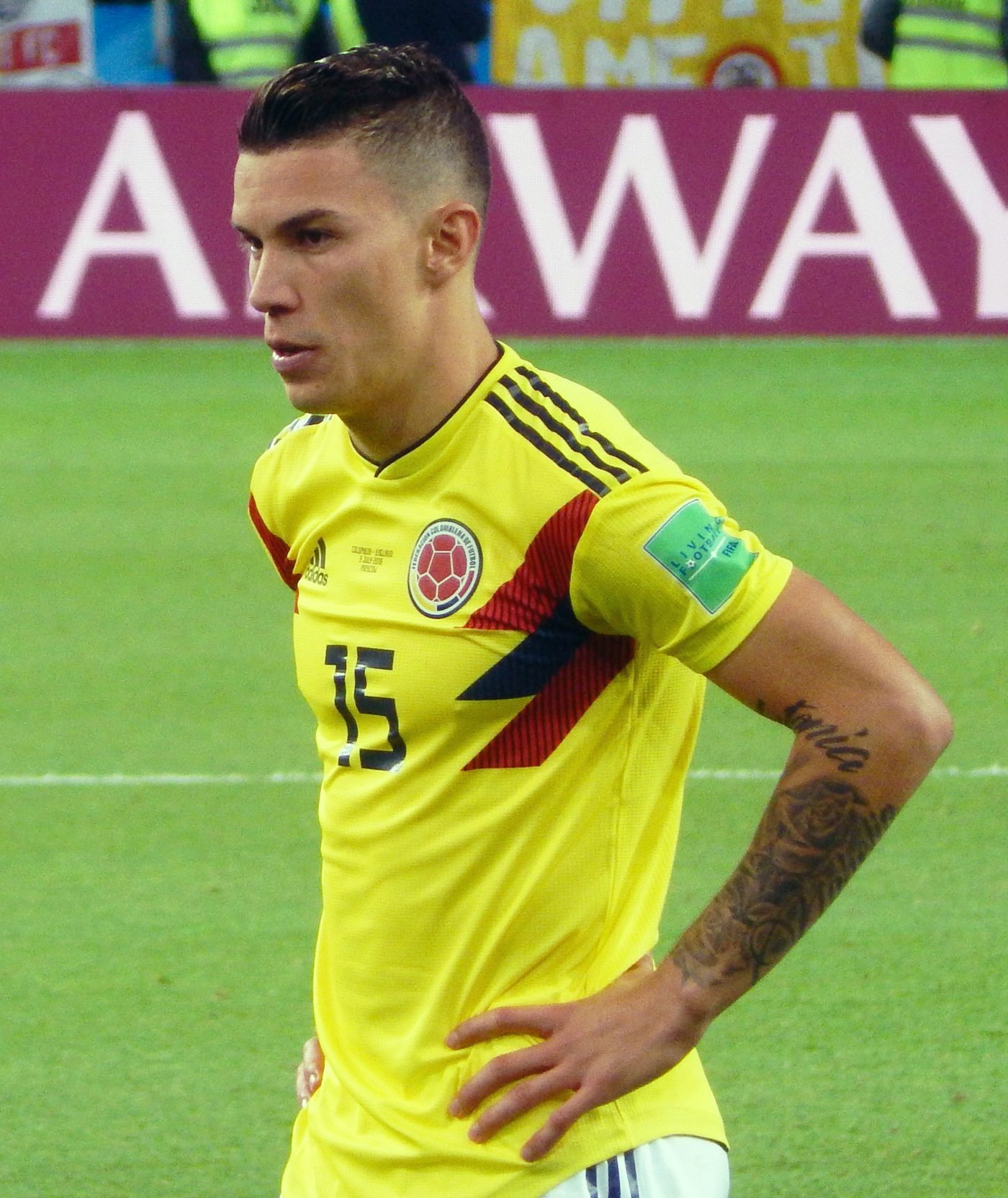 Jogador cobrando pênalti na fase de mata-mata da Copa do Mundo 2018